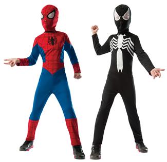 Boys 2 In 1 Reversible Spider-Man Costume