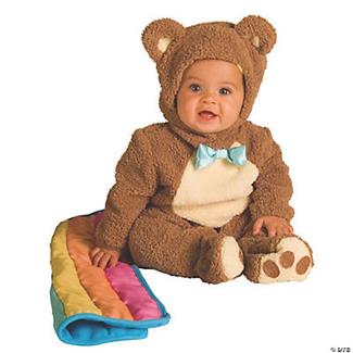 Baby Oatmeal Bear with Rainbow Blankee Costume