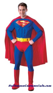 SUPERMAN MUSCLE DELUXE ADULT COSTUME