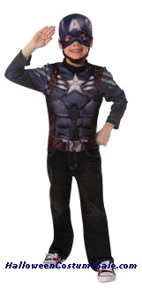 CAPTAIN AMERICA MUSCLE CHEST CHILD COSTUME
