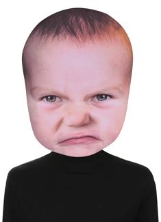 BABY ANGRY FACE MASK