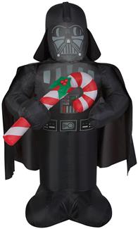 AIRBLOWN DARTH VADER WITH CANDY CANE
