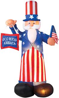 6 Airblown Uncle Sam Inflatable