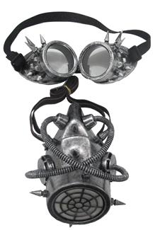 Mens Gas Mask & Goggles