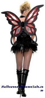 WINGS DELUXE FAIRY FIRE GOTHIC ADULT