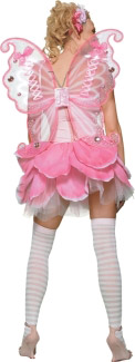 FAIRY WINGS PINK ROSE ADULT DELUXE