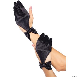 Cut Out Satin Gloves