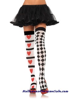 HARLEQUIN AND HEART TIGHTS