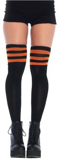 Knit Athletic Striped Thigh-Highs