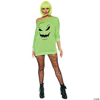 Adult Green Spooky Jersey Dress