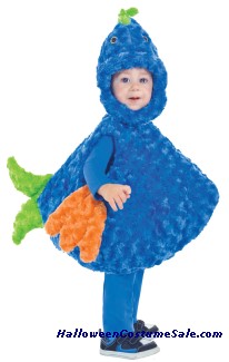 BIG MOUTH BLUE/GREEN FISH TODDLER COSTUME