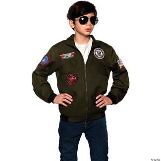 Navy Top Gun Pilot Jacket Child Costume