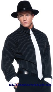 GANGSTER SHIRT STRIPED ADULT COSTUME