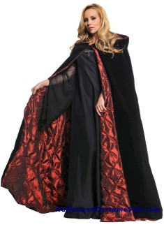 DELUXE VELVET CAPE WITH EMBROIDERY 