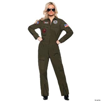 Womens Navy Top Gun Jumpsuit