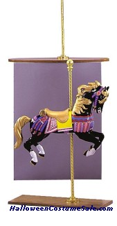ORANGE CAROUSEL HORSE
