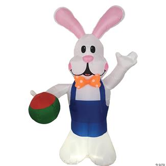 Blow Up Inflatable 7 ft. Bunny Outdoor Yard Decoration
