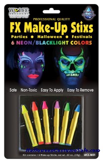 6 Neon Sticks Makeup Kit
