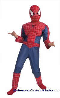 SPIDERMAN MUSCLE CHEST CHILD COSTUME