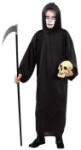 Horror robe includes black hooded robe for the eery-effect.