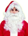 Deluxe Santa Beard &amp; Wig Set - This santa wig and beard set is made of synthetic fibre in natural color. Get this now for that professional santa claus look this christmas. Also try our santa hat for the jolly look!.