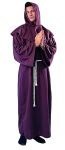 Super Deluxe Monk costume includes hooded collar, robe &amp; waist tie cord. Single piece costume, robe &amp; hood comes with an attached collar.