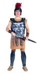Roman Gladiator costume includes tunic with attached belt. Helmet, armor and sword not included.
