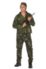 Camouflage Soldier costume includes shirt, pants &amp; hat.