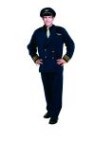 Flight Captain costume includes jacket, pants &amp; hat.
