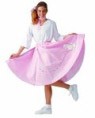 Poodle Skirt includes skirt &amp; scarf. Great for sock hops and 50s theme parties. This felt skirt with elastic waist and attached poodle comes with a scarf. The poodle skirt comes in a standard size.