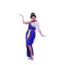 Deluxe Cleopatra costume includes purple gown, lame drape, collar, belt &amp; headband.