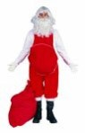 Santas Belly includes a red polyester apron to be worn over the jacket. Get a nice cozy pillow beneath or some extra padding and stuffing to get the jolly good santa with a belly feel.