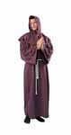 Super Deluxe PLUS SIZE Monk Robe. Robe &amp; hood comes with an attached collar. Single piece costume, robe &amp; hood comes with an attached collar.