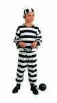 Convict costume includes top, pants &amp; hat.