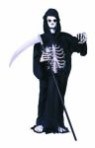 Dark Reaper costume includes hooded robe with 3- d chest &amp; skull mask. Does not include gloves or shoe covers.