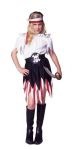 Pirate Wench Child Costume - Includes dress with attached outer skirt, vinyl belt &amp; headband.