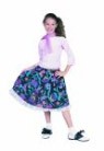 50s Girl costume includes shirt, laced skirt &amp; scarf.