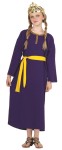 Queen Esther costume - Queen Esther/Mary Magdalene or female bible character. Purple dress &amp; contrasting sash costume. Full cut, long sleeves, ankle length. With the addition of a crown, it is suitable for Queen Esther (Crown not included).