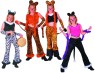 Rock Star Girl costume includes midriff, pants &amp; ears. Available in multiple cat combinations!