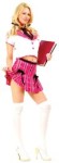 College Girl Costume includes Shirt, Skirt and Tie. Costume also available in Standard Size (<a href="/College-Girl-Costume-Grp-123z81540.aspx">Z81540</a>).