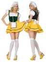 Beer Garden Girl Adult Costume (Plus Size) - Includes lace-up corset dress, yellow skirt, white apron, and zip back. Also available in Adult Size: <a href="/beer-garden-girl-adult-costume-grp-123z81577.aspx">z81577</a>.