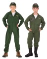 Top Gun Child Costume - Includes jumpsuit and cap. Poplin Fabric.