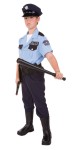 On Patrol Child Costume - Includes light blue top, navy pants, hat, three embroideries and belt. Made of Poplin fabric.