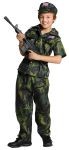 Army Commando Costume includes Shirt, Pants, Hat and Belt.