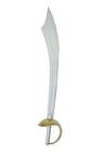 Pirate Jack Cutlass Sword - 31 inch all plastic sword with hand shield attached.  Skull and crossed swords embossed on hand shield.