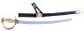 Cavalier Sword - 26 long in length. Sheath is black with gold-colored accents.
