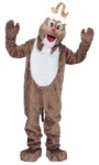 Reindeer Mascot Adult Complete Costume - A great costume at a very affordable price! Includes, Oversized mascot head, plush body, mitts, spats, and parade big feet.
