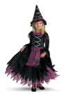 Fairy Tale Witch Child / Toddler Costume includes full-skirted dress with attached apron and matching hat. <span id="lblDescription">Your child will be able to cast a cute spell with this wonderful costume.</span>