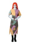 Sally "Nightmare Before Xmas" Adult Costume - Includes: Patchwork print dress, glovelettes and wig. Fits up to size 16.