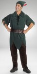 Quality Disney Peter Pan Adult Costume - Fly to NeverLand like Peter Pan. Includes tunic, pants, belt and hat with feather.